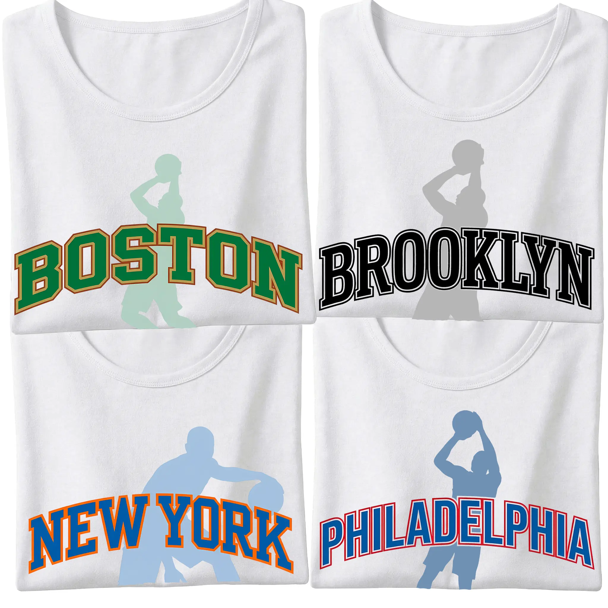 【Free Shipping】【Promotion】Basketball T-Shirt Vintage Sports Tee Women City Basketball Player Graphic Boston Brooklyn New York Philadelphia Retro Streetwear Independence Day Gift Oversized Comfy Top
