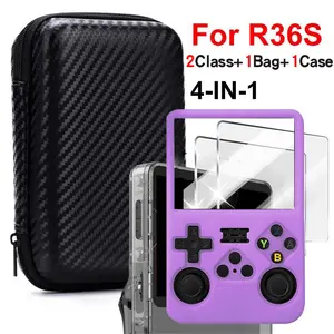 Eva Hard Case for R36s Game Console, Portable Protective Cover, Compatible with Silicone Sleeve and Screen Protector Accessories