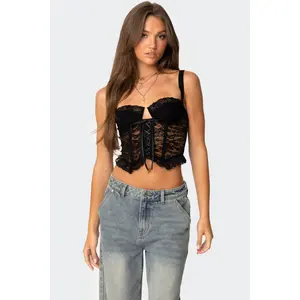 Josslyn Sheer Lace Corset