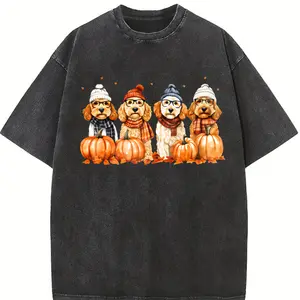 Comfort Colors Goldendoodle Fall T-shirt, Fall Doodle Mom Dad Crewneck, Goldendoodle Gifts, Holiday Pet Parent Gifts Thanksgiving Tee