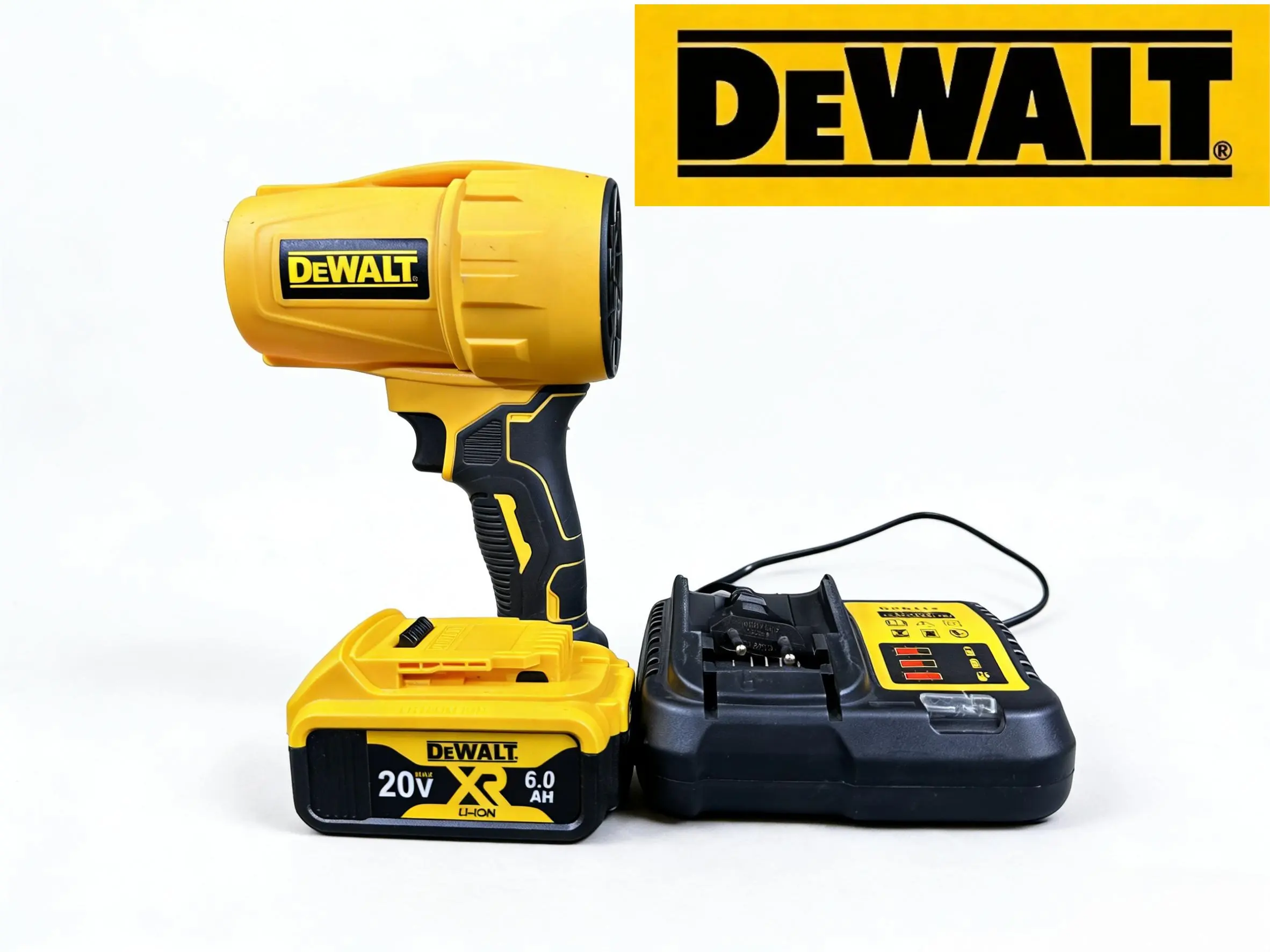 Dewalt 20V Cordless Hot Air Gun Full Kit With 6.0Ah XR Battery Pack And Complete Charger Unit, Lightweight Handheld Design For Flexible Mobility, Durable Industrial Casing For Handymen And Maintenance fastening heavy-duty high torque cordless power tool