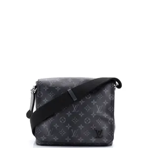 Pre-owned Louis Vuitton material Messenger Bags District Messenger Bag Monogram Eclipse Canvas PM by Rebag