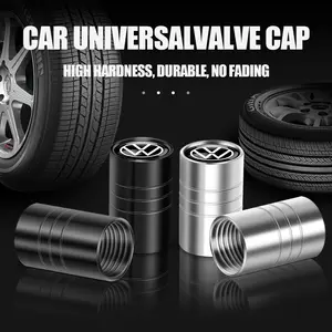 4pcs Car Wheel Tire Valve Caps Auto Emblem Tire Stem Covers Decor For Volkswagen VW Golf 4motion MTM Blue Motion Polo Scirocco CADDY Beetle Passat Touareg Jetta Tiguan Touran TSI TDI R32 MK4