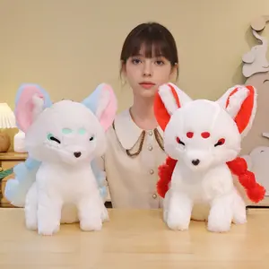 Cute Creative Nine-Tailed Fox Plush Toy Pillow, Mountain Sea Mythical Doll, Birthday Gift, Party Present, Anime Style