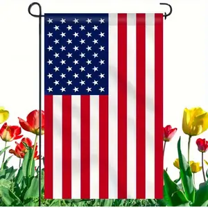 US 250th anniversary flag,Premium Double-Sided Garden Flag (1 Piece, 18x12.5 in) - American Independence Day Patriotic Decoration, Weather-Resistant, Double-Stitched