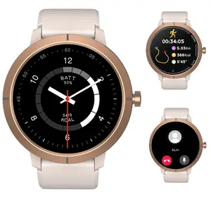 1.32 Inch AMOLED Smart Watch with GPS, Compass Barometer / Altitude  Support, 5ATM Waterproof,  Bluetooth Call Music Control  Outdoor Watches , Fitness Tracker for Android IOS Phones