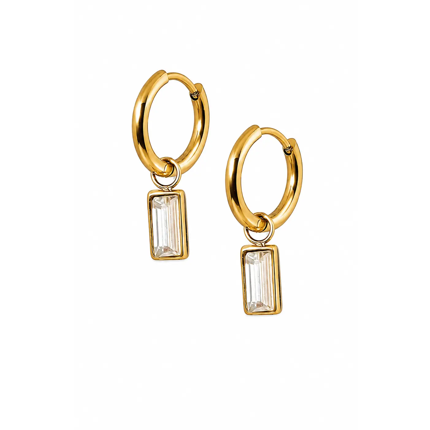 Linny Co Edith Huggie Charm Earrings