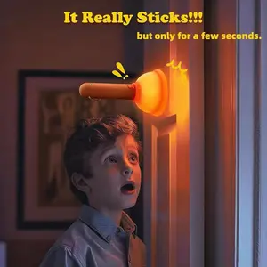 Toilet Plunger Night Light, Funny Plunger Lamp, Helloween Gifts, Rechargeable LED Funny Flashlight with 30 Minutes,Funny Trick Light,