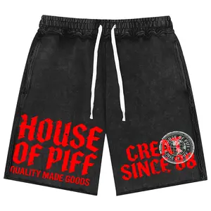 Great Since 88 Mineral Wash Black Raw Edge Shorts