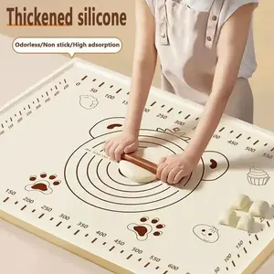 Silicone Baking Mat Sheet, 70*50cm, Kneading Dough Mat, For Kitchen, Rolling Dough Maker Holder, Suitable for Pizza Dough, Non-Stick Kitchenware Utensils.