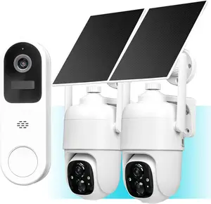 Vicohome AI 2K Solar  Camera  Outdoor & Doorbell, Two Way Audio,Motion Detection, 360 View,Easy to Setup,Color Night Vision,Audible Flashlight Siren,180 Days Exchange Policy