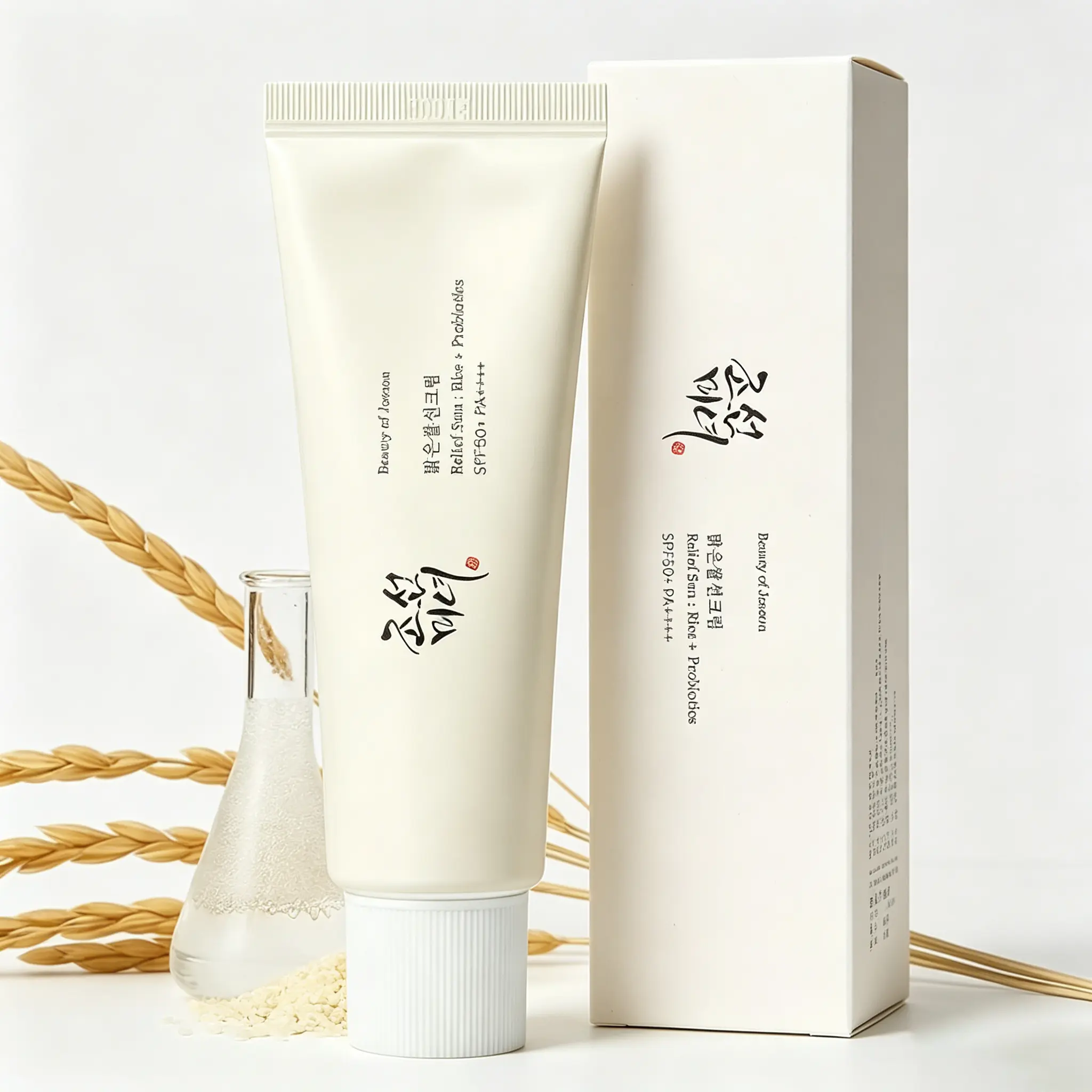 Beauty of Joseon| Sun Relief Rice Probiotics UV Rice Sunscreen SPF50+ PA++++ 50 ml, Korean Sunscreen, Hydrating, No White Cast, Calming, Antioxidant Sunblock Face Lightweight