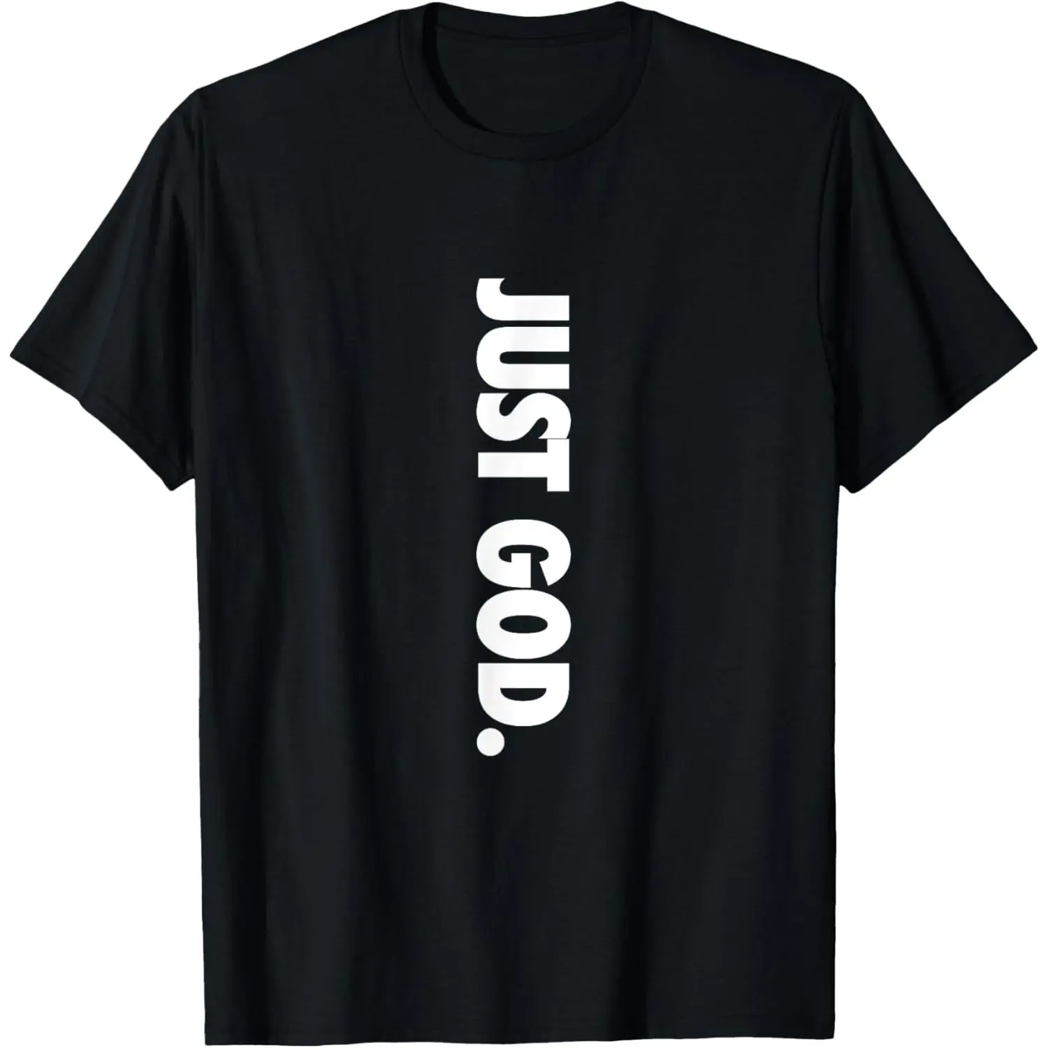 Men's "Just God, God Is Dope" Graphic T-Shirt - Natural Cotton Fabric, Fashion Menswear, Casual Short-Sleeve Top