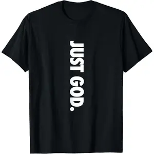 Just God, God Is Dope T-Shirt        Graphic tees Casual Shortsleeve