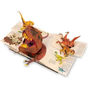 The 3D prehistoric dinosaur Encyclopedia, a Christmas gift, is an excellent present for boys and girls, friends, roommates or family gatherings, birthdays, Valentine's Day or Christmas