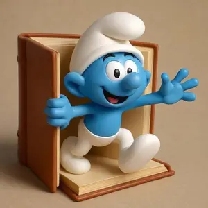 5D DIY Full Drilled Round Diamond Painting - Diamond Art Painting Kit Blue Gnome Mosaic, Canvas - DIY Decorative Painting, Home Wall Decoration, Suitable for Halloween, Christmas, Birthday, and Anniversary Gifts