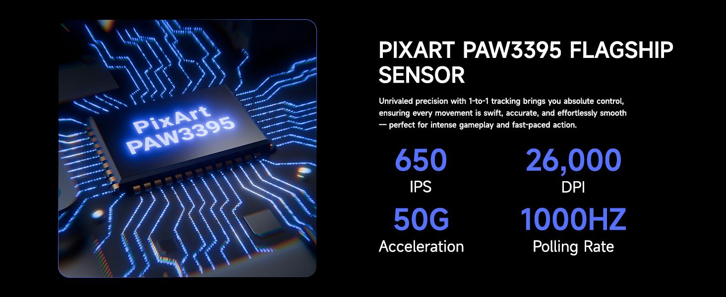 ATTACK SHARK X3 Wireless Gaming Mouse, 49g Ergonomic Computer Mouse, Triple Modes PAW3395 26K DPI Optical Sensor, 200h Battery Life, Programmable Buttons, Gaming  for PC/Laptop/Mac pc accessories