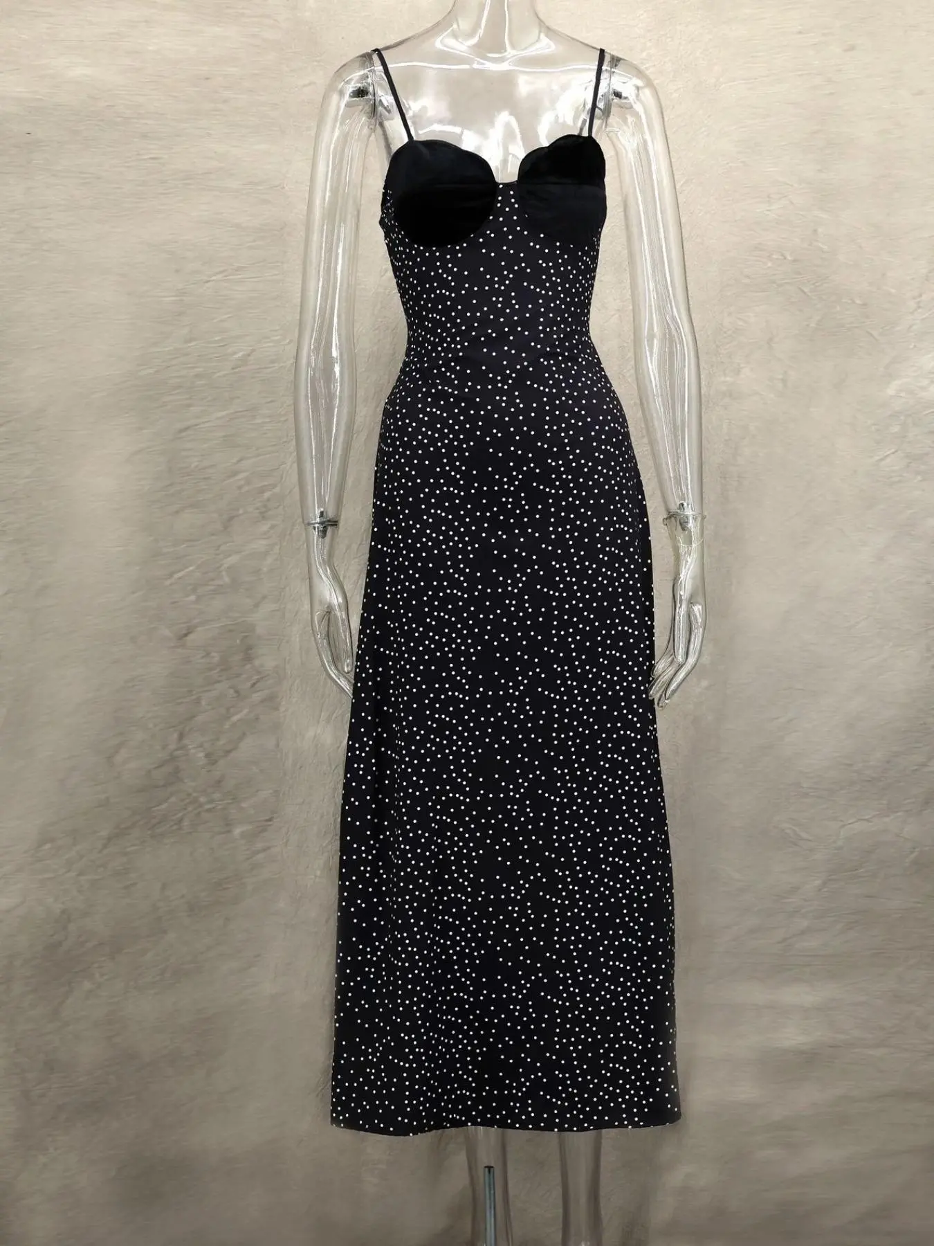 Women's Polka Dot Print Suspender Dress, Casual Sleeveless A Line Dress for Party Holiday Wedding Guest, Ladies Summer Clothes