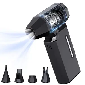 Electric Air Blower Dust Cleaner, Multi-Purpose Compressed Air Duster for Keyboard, Computer, PC, Strong Brushless Motor, Lithium Battery Blower