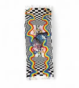 Spectrum Rainbow Butterfly Checkerboard Pashmina Rave Wear