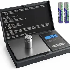 Digital Scale for Kitchen and Jewelry with Tare Function 500g/0.01g Precision Easy to Use Compact Design Includes AAA Batteries
