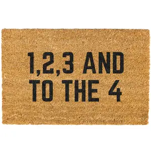 1 2 3 and to the 4 doormat, Welcome Mat, Funny Doormat