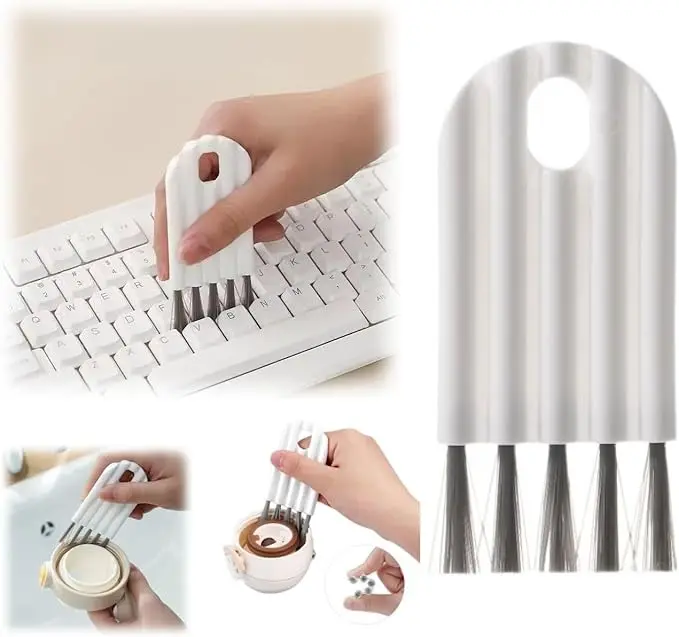 4-piece set of computer keyboard cleaning brushes, suitable for dust removal in office and home environments, essential for travel, and an excellent choice for holiday gifts, helping you easily keep your equipment clean and dust-free.