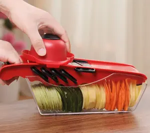 Multifunction Kitchen Slicer 6 Blades Stainless Steel