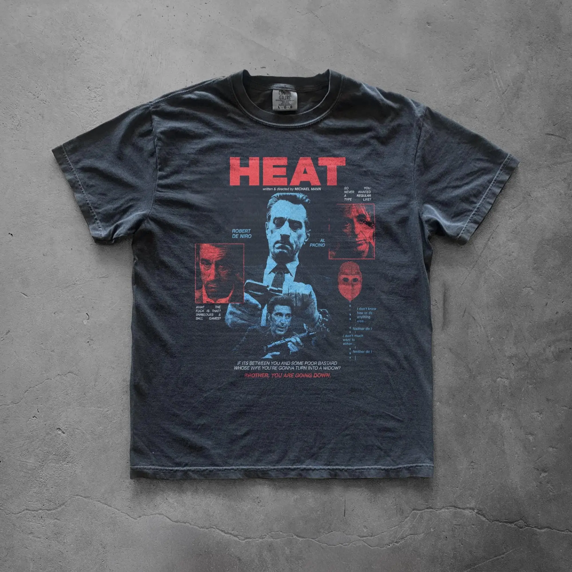 Heat  Shirt | Retro LA Bank Robbery Graphic Tee