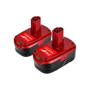 Upgraded 2 Pack 6000mAh 19.2V C3 Replacement  High Capacity   Battery Compatible with Craftsman 19.2 Volt Battery Lithium-ion DieHard Cordless Tools (Red Automatic Overload Charge