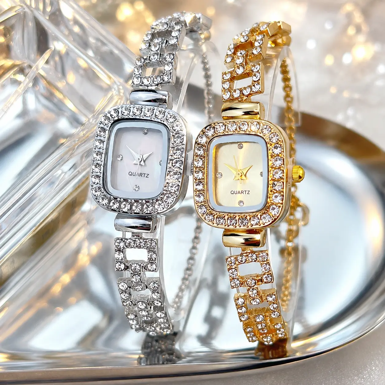 Women's Round Dial Analog Quartz Watch, Luminous Watch for Party, Daily Clothing Decor, All-match Waterproof Watch for Birthday Gift with Box, Casual Stainless Steel Wristwatch, Quartz Wrist Watches