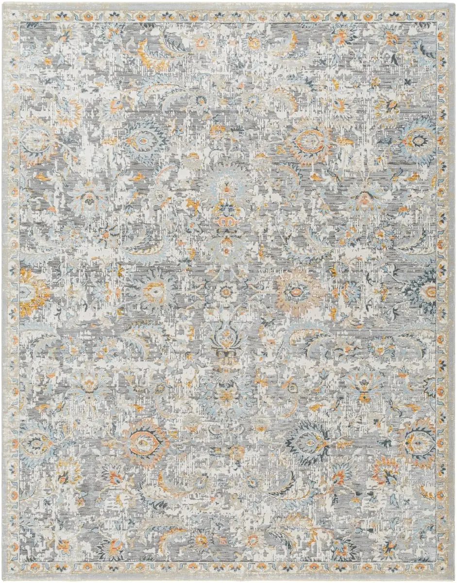 Livabliss HSL2303-67RD 6ft7in Hassler Circle Area Rug - Home Decorative Rugs, Polyester Blend, Multi-Color, Machine-Woven, Medium Pile, Natural Charm, Circle Area Rugs