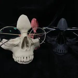 Stylish Skull Eyeglass Holder - Unique 3D Printed Display Stand for Reading Glasses