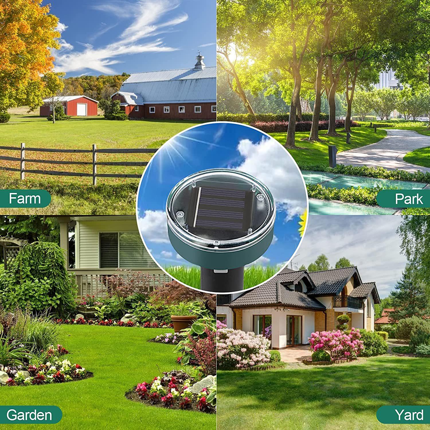 10 Pack Mole Repellent Solar Powered Ultrasonic Snake Repellent Sonic Gopher Deterrent Spikes Waterproof Outdoor Pest Repeller for Lawn Garden & Yard 10 Pack Mole Repellent Solar Powered Ultrasonic Snake Repellent Sonic Gopher Deterrent Spikes Waterproof Outdoor Pest Repeller for Lawn Garden & Yard