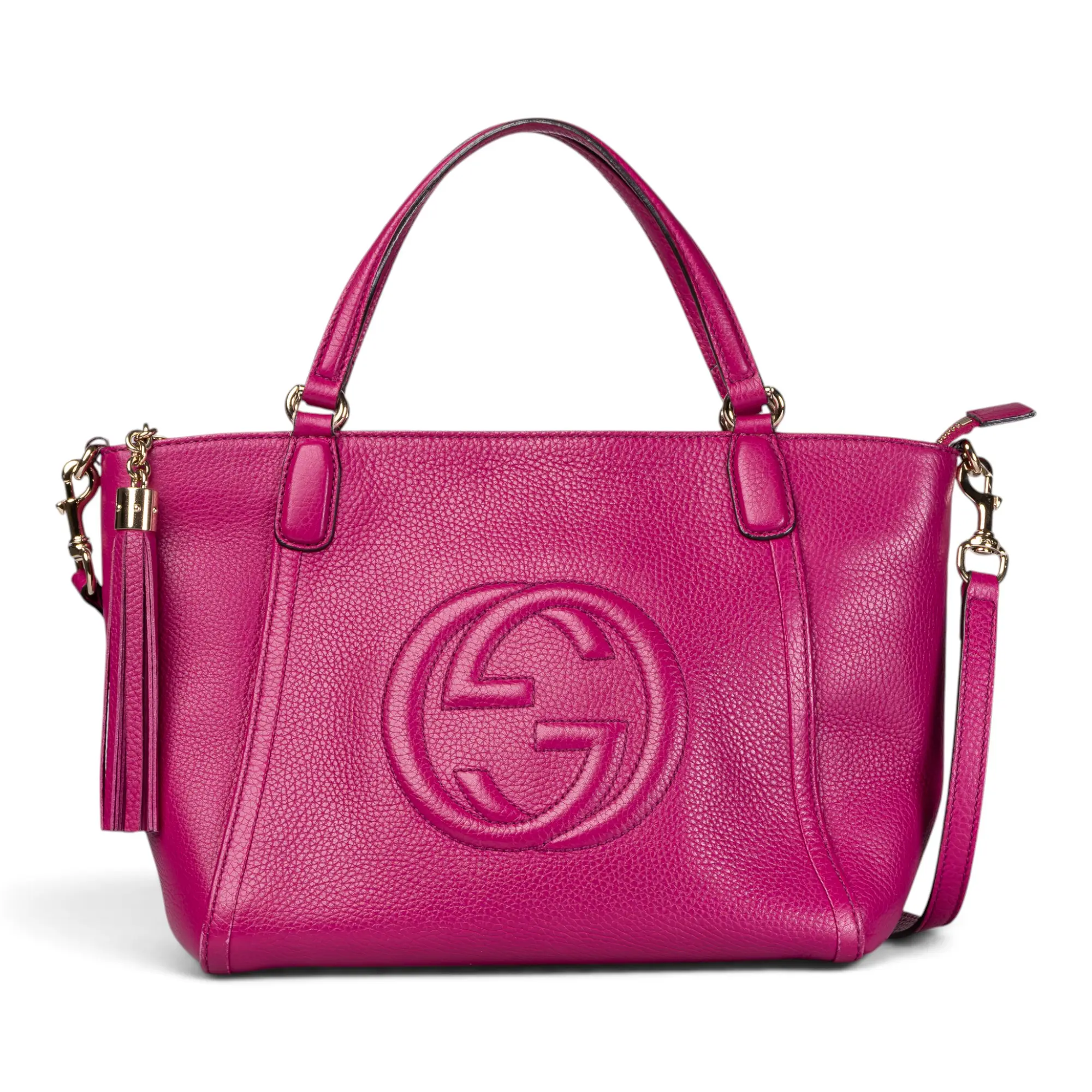 Pre-owned GUCCI Fuschia Leather Shoulder bags Soho 2way G26080539