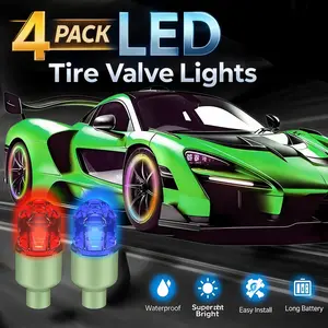 QIFOR Automotive LED Wheel Lights - For sedans, trucks, SUVs, motorcycles, and bicycles - Easy to install, Night Rides Just Got Brighter, LED Wheel Lights That Turn Heads