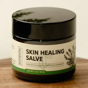 Skin Healing Salve - 2 oz Organic Salve with Calendula, Lavender & Chamomile for Eczema, Rosacea, and Comfort Skincare