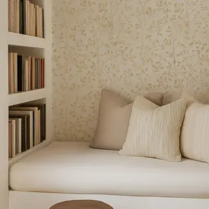 Boho Leaves Wallpaper Floral Boho Wallpaper