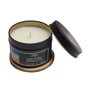 Sandalwood and Amber Scented Candle - Sand Dunes Sandalwood