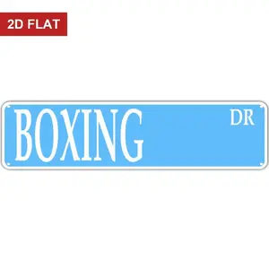 Boxing Art Poster Vintage Plaque Decor Metal Signs Funny Wall Decor Outdoor Wall Decorations for Home Living Room Bedroom Decor Gifts 4x16 Inch