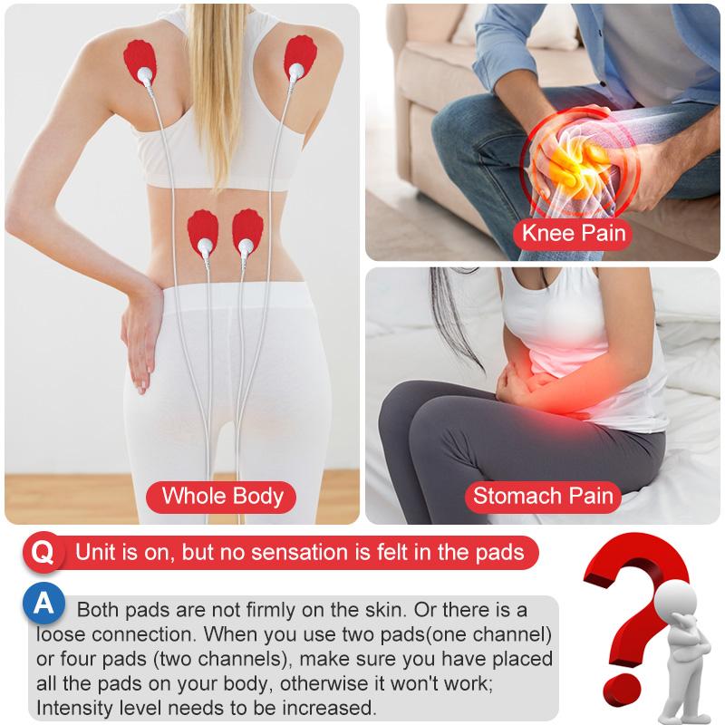 TENS EMS Unit Massager for Back Pain Relief, Shoulder Recovery and Physical Relax, Electronic EMS Massager for Effective  Relax, Dual Channel, 12 Modes, 36 Intensity Levels, Send a variety of patches, Gift