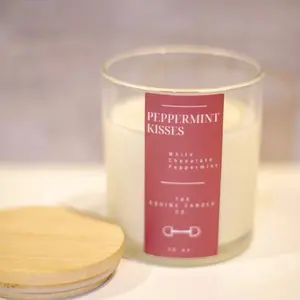 Peppermint Kisses Candle - White Chocolate Peppermint Scent
