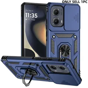 Shockproof Phone Case with Kickstand, 1 Count Durable Hard Plastic Protective Holster Cover, Protective Casing, Phone Accessories for Motorola G84 G54 MOTO G Play 4G