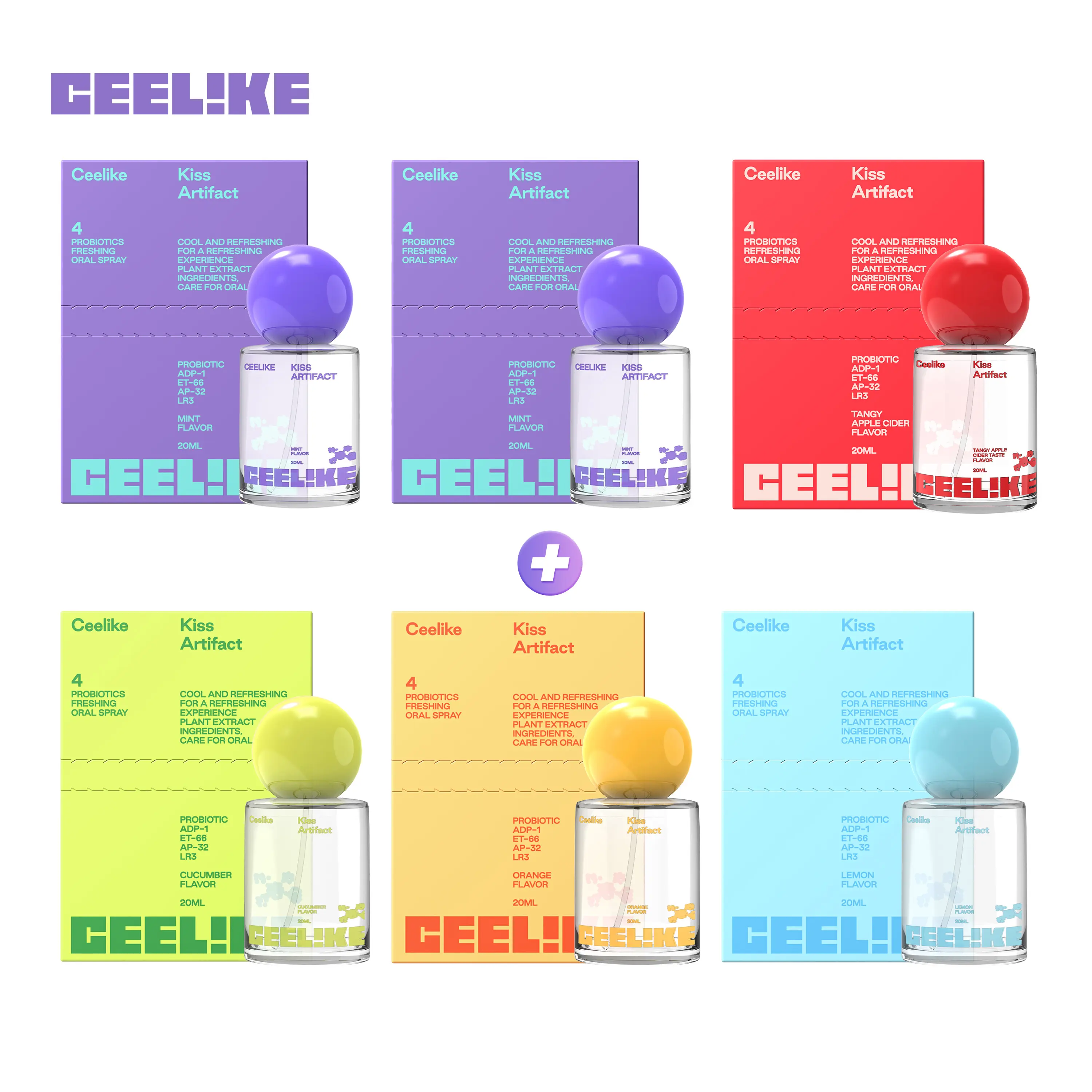 Buy 3 Get 3 Free! CEELIKE Oral Spray | 20ml Long-Lasting Freshness & Oral Care | Portable, Sugar-Free