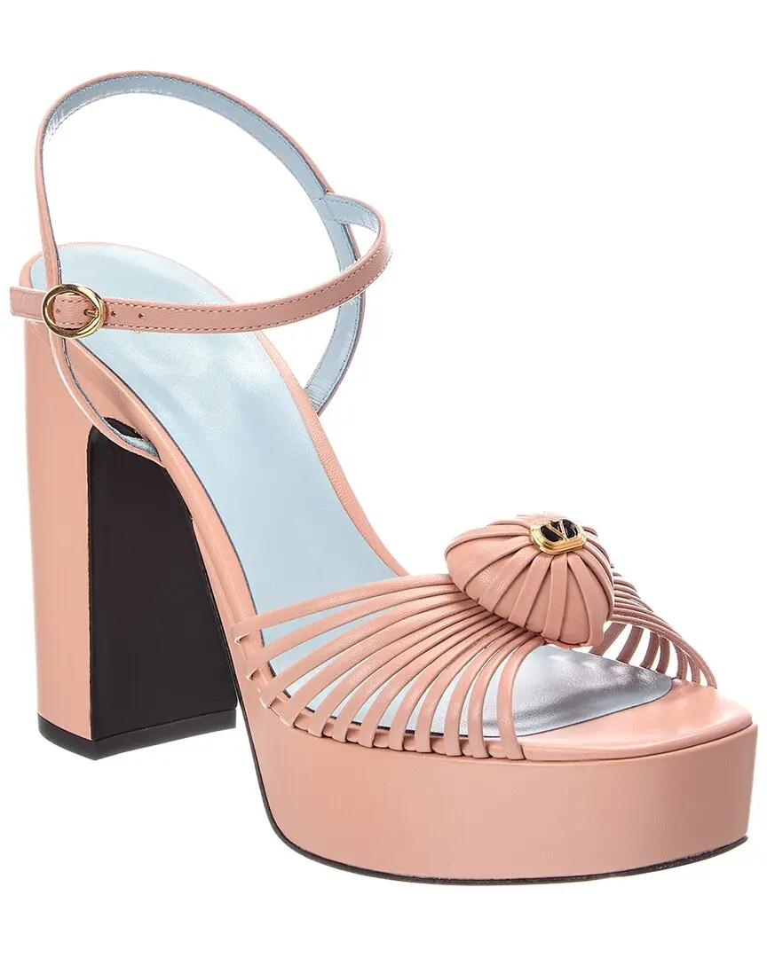 Valentino Royal Heart 115 Leather Platform Sandal