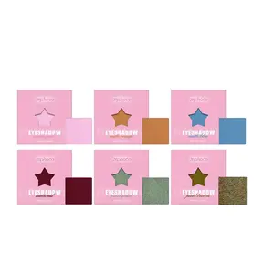 Single Piece Matte Eyeshadow Palette, Blue Colors, Super Pigmented Long-Lasting Makeup, Portable Daily Use