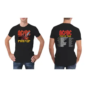ACDC Band Rock Music Band Pwr Up Tour 2024 with Tour Dates T-Shirt, Men's T-shirt Women's full size 290524VACL-70