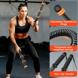 2026 Cordless Battle Ropes for Home Gym,quiet ropeless,festival gift,Cordless Training Rope Fitness Equipment forMen & Women, Weighted Workout Ropes forHIIT, No-Jump Full-Body Exercise, Ideal forFitness Enthusiasts Workout EquipmentTraining Equipment