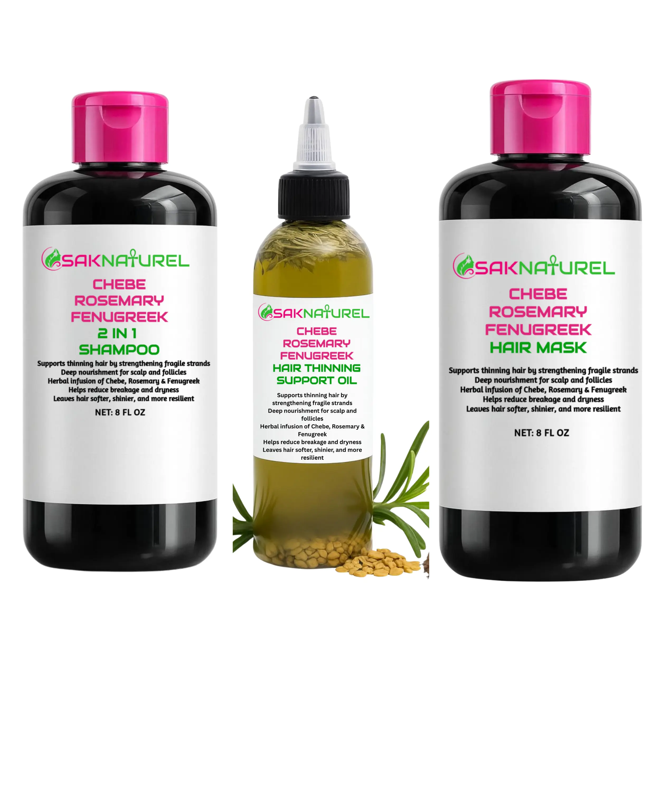 CHEBE ROSEMARY FENUGREEK Hair Growth Oil- Chebe hair grease chebe oil- Rosemary oil- Fenugreek Oil- Rosemary Fenugreek Hair Mask, Strengthening Hair Oil, Breakage Repair Oil, Scalp stimulator, Thin Hair Support, Hair Growth Support, Scalp Nourishing Oil