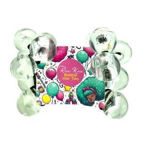 8 Pcs Clear Bubble Hair Ties - Royal Kyree